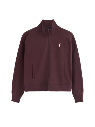 Polo Club Sweatshirt in Burgundisch