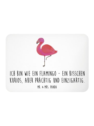 Mr. & Mrs. Panda Pinnwand Magnet Flamingo Classic mit Spruch in Weiß