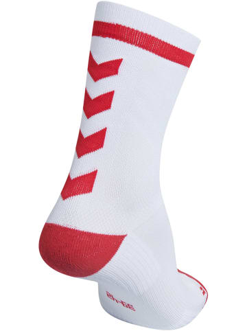 Hummel Low Socken Elite Indoor Multisport Erwachsene in WHITE/TRUE RED