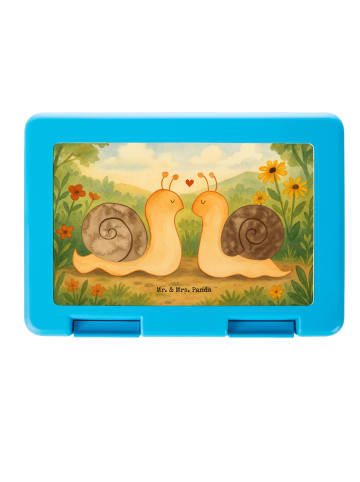 Mr. & Mrs. Panda Lunchbox Schnecken Liebe Design ohne Spruch in Weiß