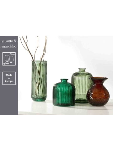 Ritzenhoff & Breker 6er Set Vasen Guyana Stripes 17,5 cm in grün
