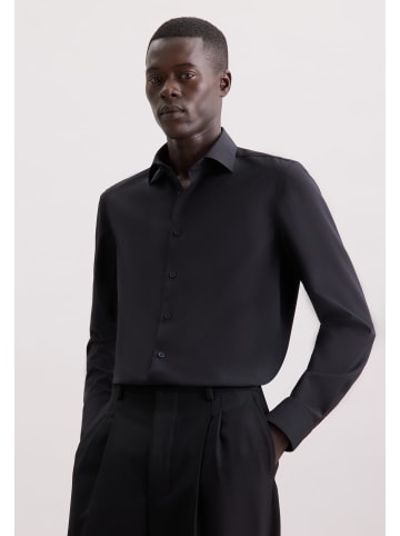 Seidensticker Business Hemd Slim in Schwarz