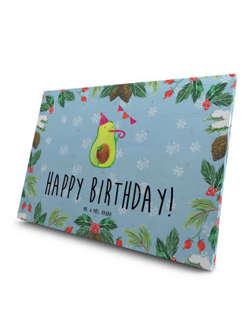 Mr. & Mrs. Panda Adventskalender Avocado Geburtstag mit Spruch in Eisblau