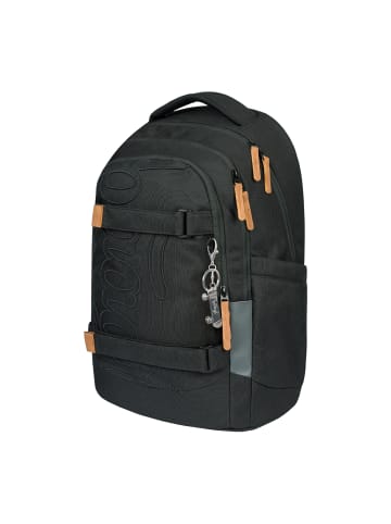 BAAGL 5-tlg. Set: Schulrucksack Skate max in Schwarz Darkness