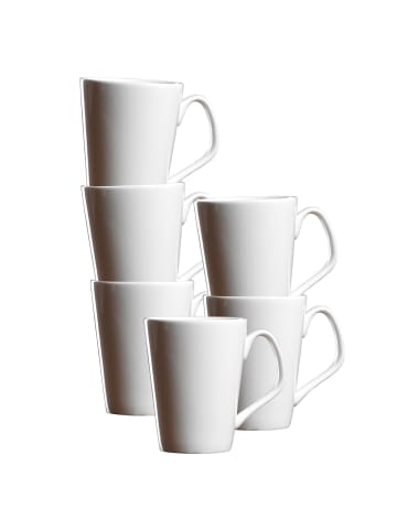 Ritzenhoff & Breker 6er Set Henkelbecher Arena 340 ml in weiß