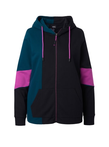 Ulla Popken Sweatjacke in schwarz