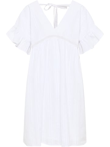DreiMaster Vintage Damen Kleid in Weiss