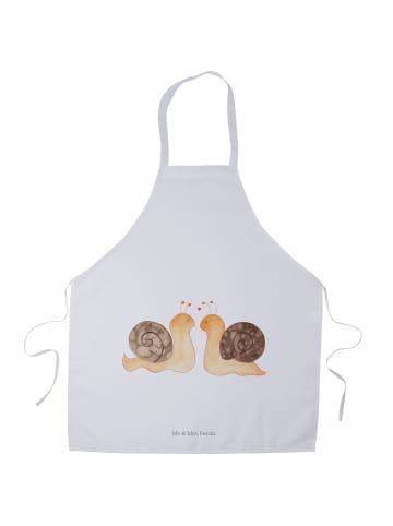 Mr. & Mrs. Panda Vorbinder Schnecken Liebe ohne Spruch in Weiß