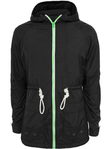 Urban Classics Windbreaker in blk/mint/wht