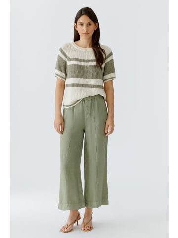 Oui Pullover in white green