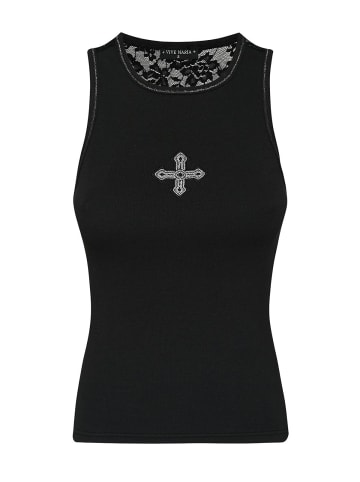 Vive Maria Ripptanktop Holy Summer in schwarz