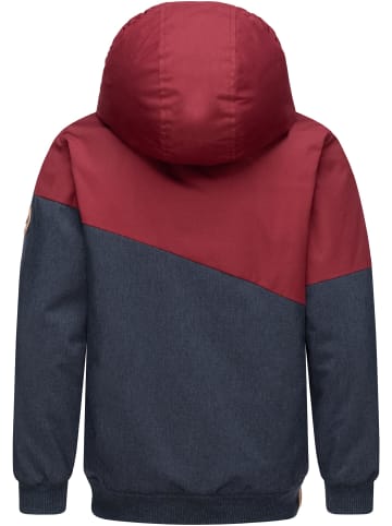 ragwear Winterjacke Jowell in Wine Red