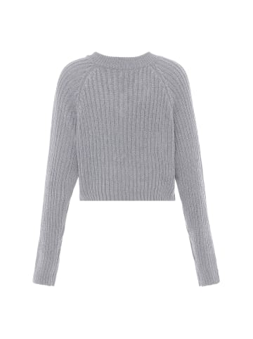 myMo Damen Pullover in HELLGRAU MELANGE