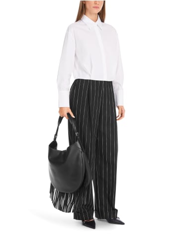 MARC CAIN COLLECTIONS Cropped Bluse mit Ballon-Silhouette in White