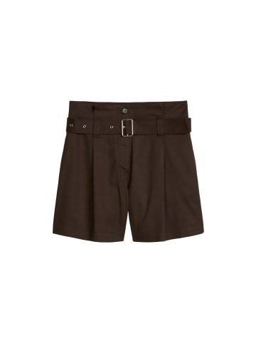 Marc O'Polo Paperbag-Shorts wide in Burnt Coffee