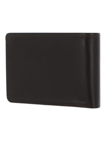 Golden Head Polo Geldbörse RFID Schutz Leder 10 cm in dunkelbraun