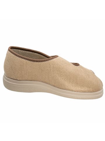Fischer Markenschuh Hausschuhe für Damen in beige