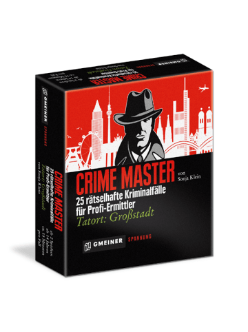 Gmeiner-Verlag Gesellschaftsspiel Crime Master in Bunt