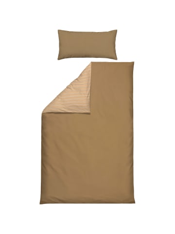 Erwin Müller Perkal Wendebettwäsche in beige-sand