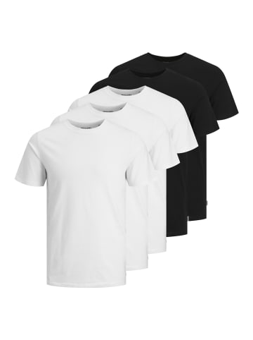 Jack & Jones Shirt 'Organic' in weiss-multi-Black-White