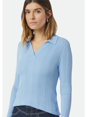 comma Strickpullover langarm in Blau