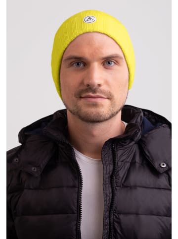 CASH-MERE.CH Bio Rib Mütze in Maisgelb