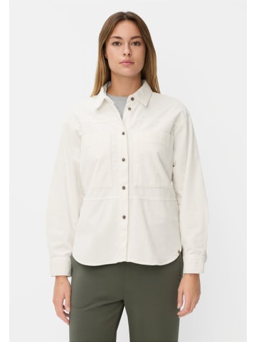 Camel Active Oversize-Bluse mit Hemdkragen in Milchweiß