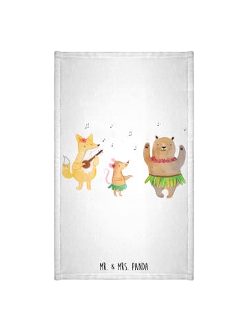 Mr. & Mrs. Panda Handtuch Waldtiere Aloha ohne Spruch in Weiß