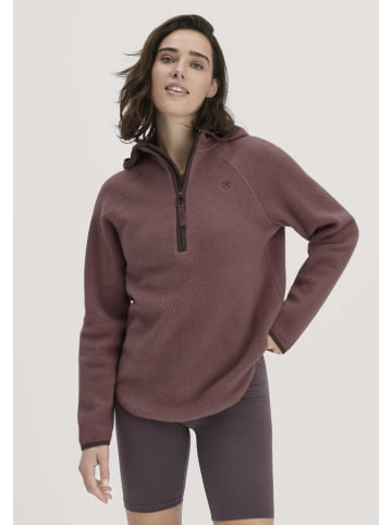 Hessnatur Fleece Hoodie in rosébraun