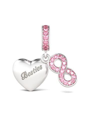 GNOCE Sterling Silber Herz Infinity Anhänger