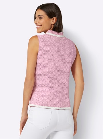 Sieh an! Bustier in rosé-magenta-bedruckt