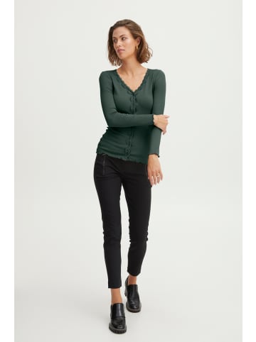 Fransa Jersey-Cardigan FRHIZAMOND Tight fit in Jungle Green