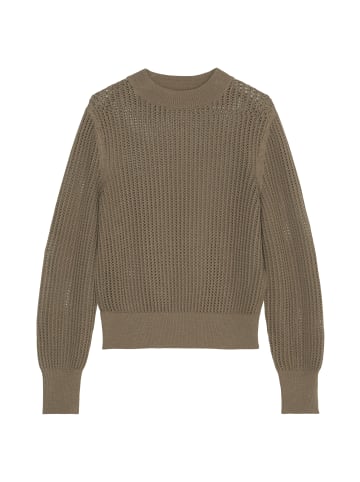 Marc O'Polo Ajour-Strickpullover slim in milky brown