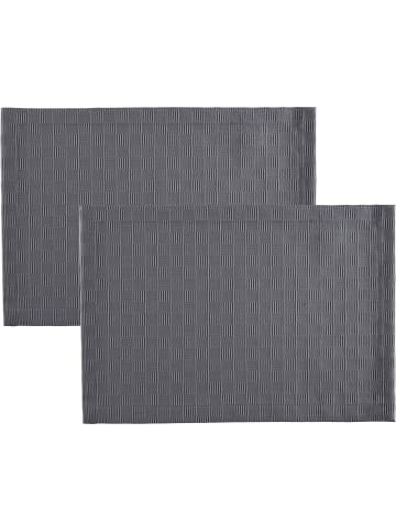 Erwin Müller Jacquard Tischset 2er-Pack Paderborn in anthrazit