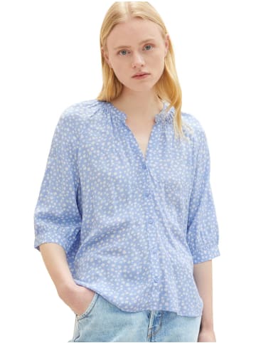 TOM TAILOR Denim Bluse STRUCTURED in Blau