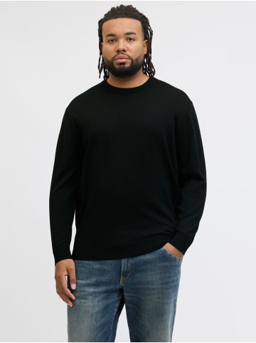 JACK & JONES PLUS Strickpullover in Black
