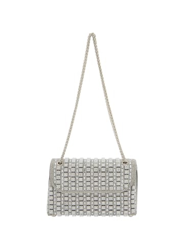 faina Women Flap Bag in Silver