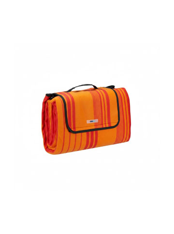 relaxdays Picknickdecke in Orange-Rot - (L)200 x (B)200 cm