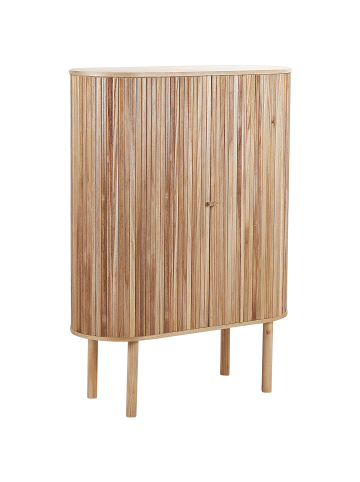 Beliani Sideboard MANARA in Braun - (W) 95 x (H) 130 x (L) 40 cm