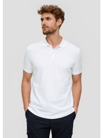 s.Oliver Polo-Shirt kurzarm in Weiß