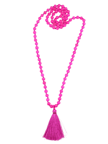 collezione alessandro Lange Kette " Dehli " in pink