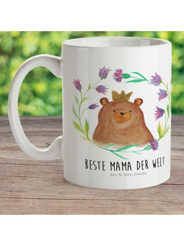 Mr. & Mrs. Panda Kindertasse Bär Königin mit Spruch in Weiß