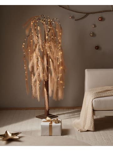 Beliani LED Deko KOPASKER in Beige/Braun - (W) 73 x (H) 160 x (L) 73 cm
