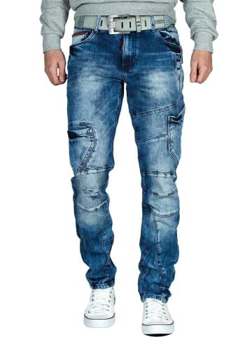 Cipo & Baxx Herren Slim Fit Jeans Stonewashed in Blue