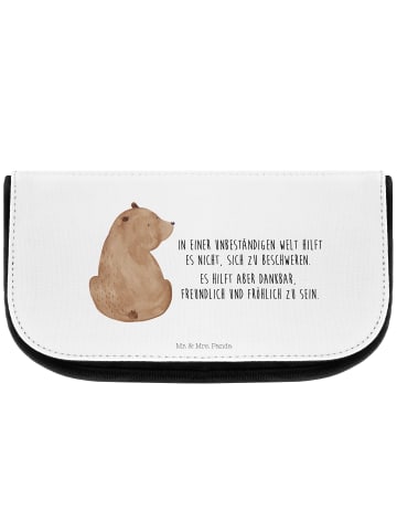 Mr. & Mrs. Panda Beauty Bag Bär Schulterblick mit Spruch in Weiß