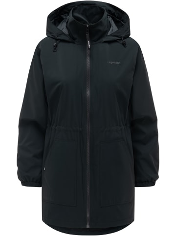 ragwear Kurzmantel Brona in Black