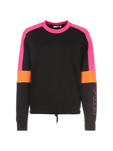 Fila Sweatshirt Paulina Cropped in schwarz / pink