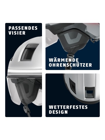 ABUS Fahrradhelm HYP-E ACE in gleam silver