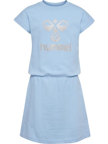 Hummel Minikleid "Hmlflowy Dress S/S" in Blau