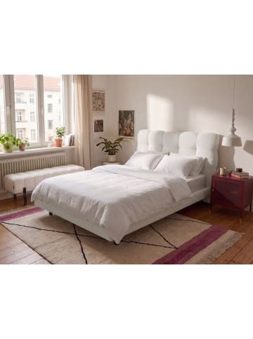 Beliani 2-tlg Doppelbett SOULISSE in Weiß/Schwarz